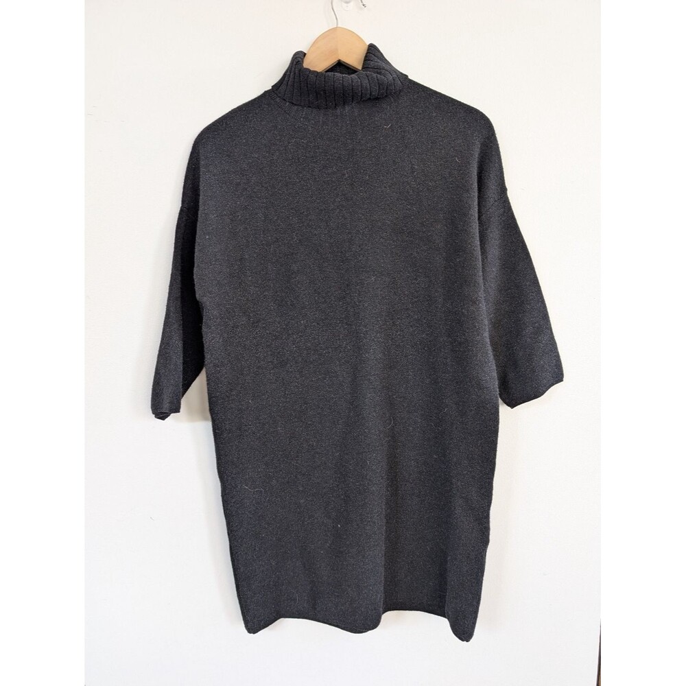 Pomander Place Tuckernuck Noir Vivianne Dress Turtleneck Mini Black Shimmer XS